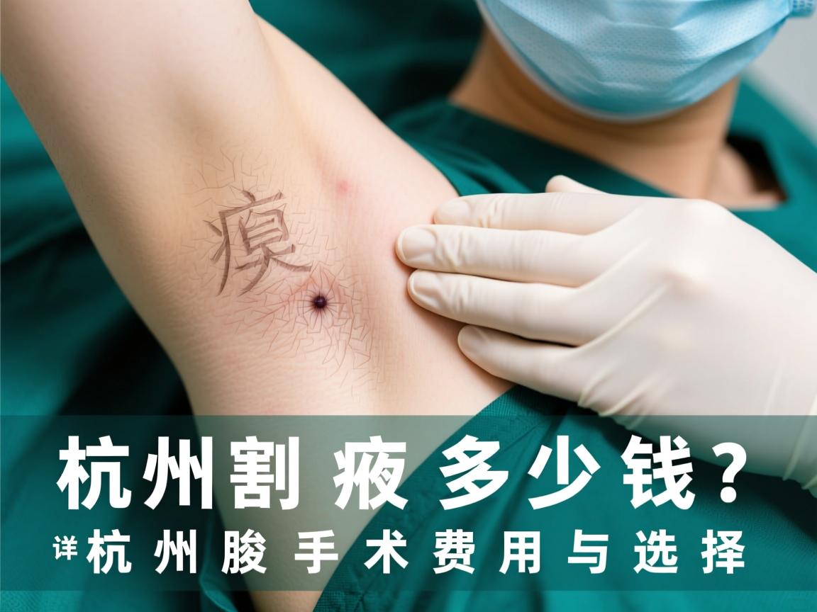 杭州割腋臭多少钱?详解杭州腋臭手术费用与选择 杭州割腋臭多少钱?详解杭州腋臭手术费用与选择