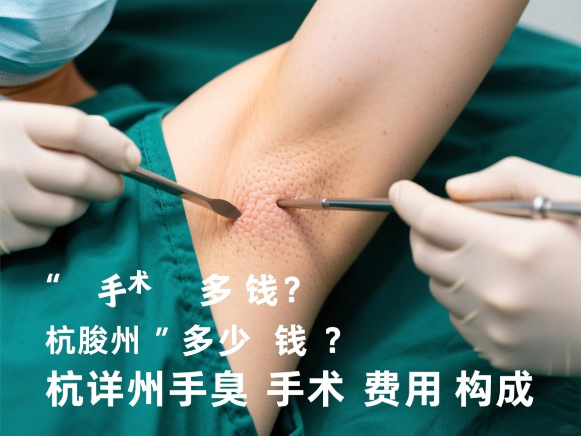 杭州腋臭手术多少钱？详解杭州腋臭手术费用构成