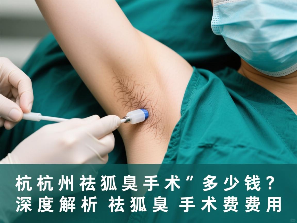 杭州祛狐臭手术多少钱？深度解析祛狐臭手术费用