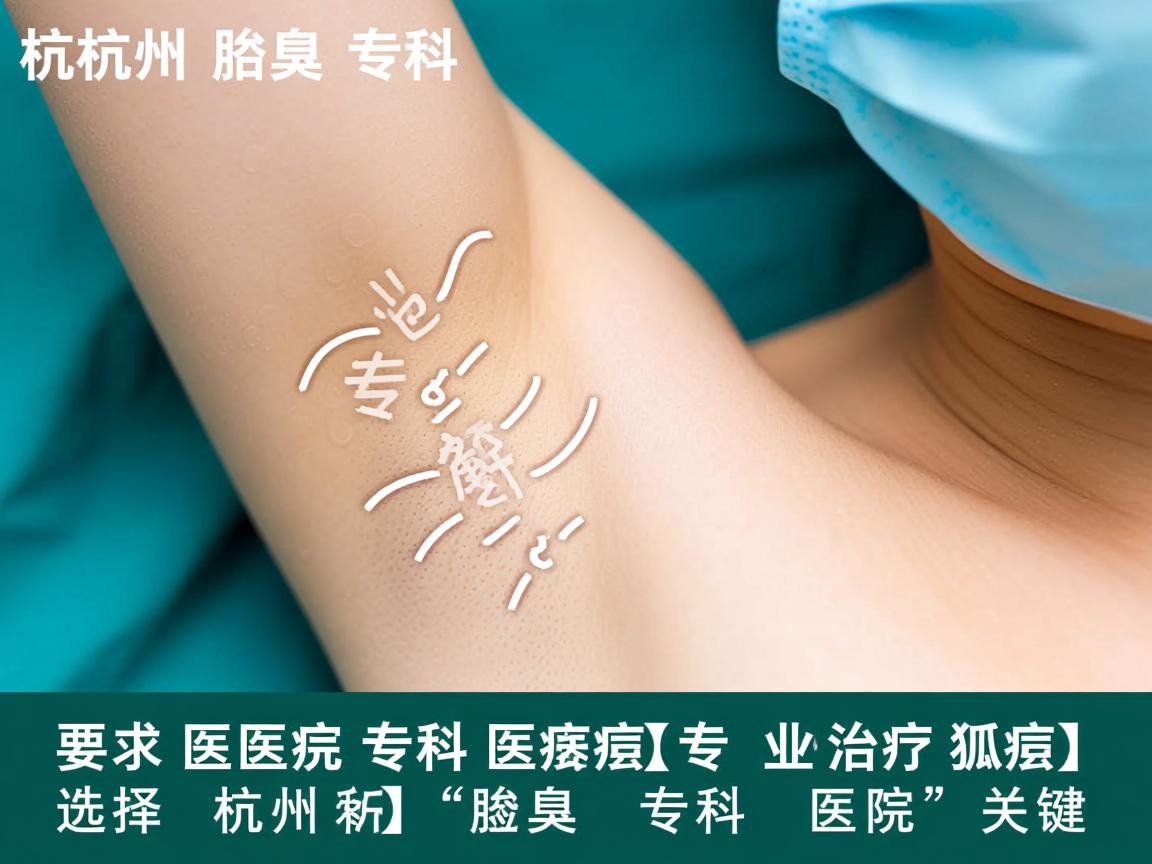 杭州腋臭专科医院解析，专业治疗狐臭，选择杭州腋臭专科医院的关键