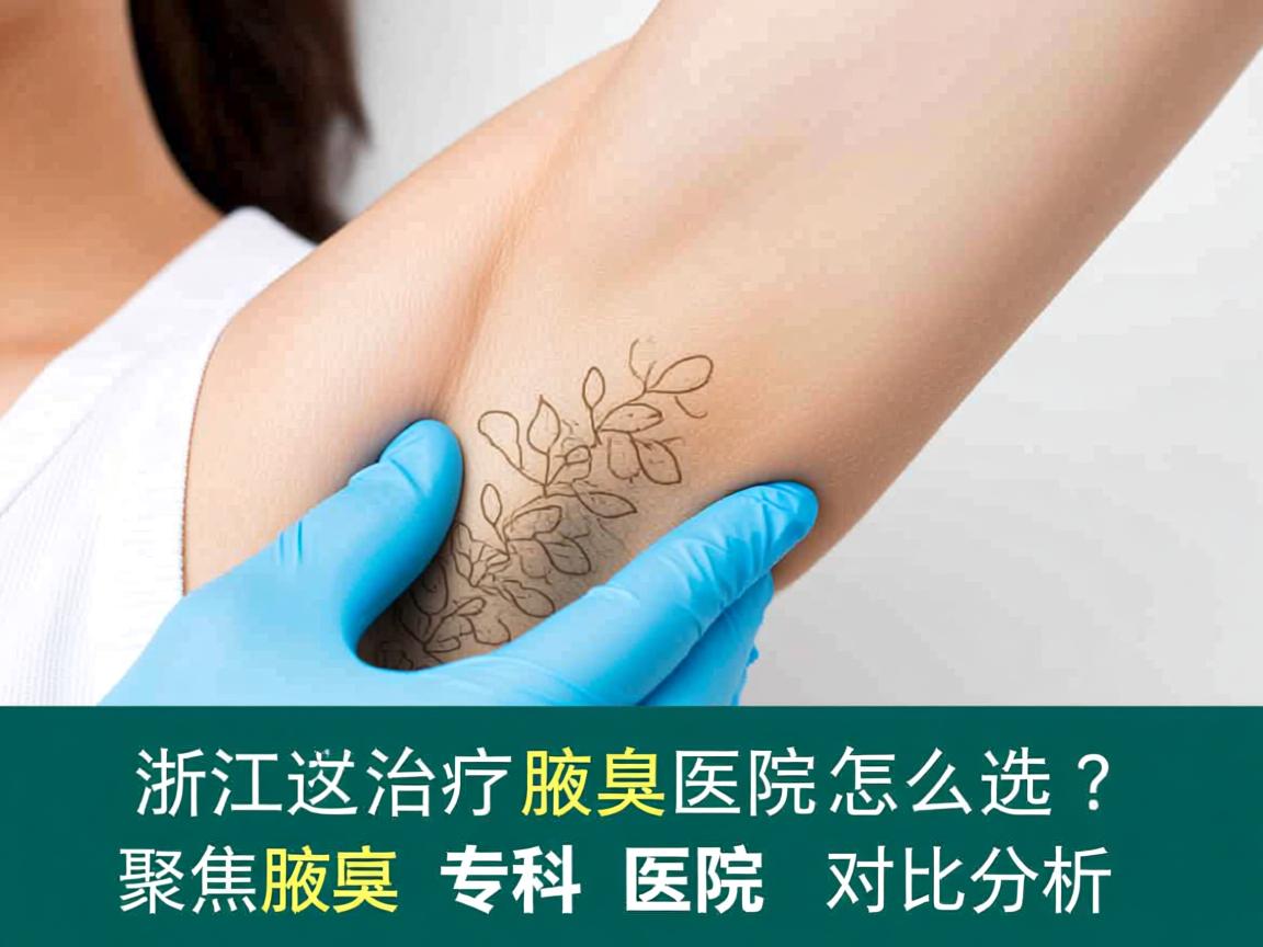 浙江治疗腋臭医院怎么选？聚焦腋臭专科医院对比分析