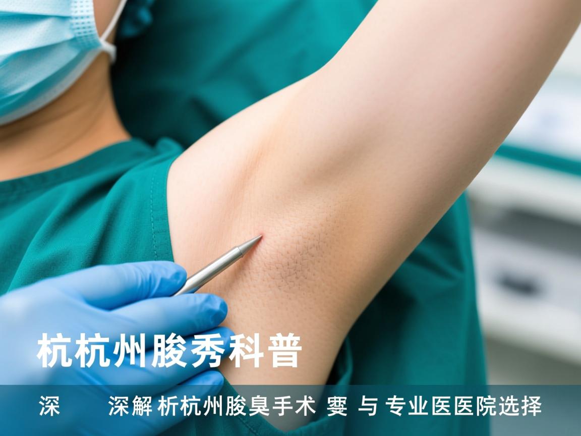 杭州腋秀科普，深度解析杭州腋臭手术与专业医院选择