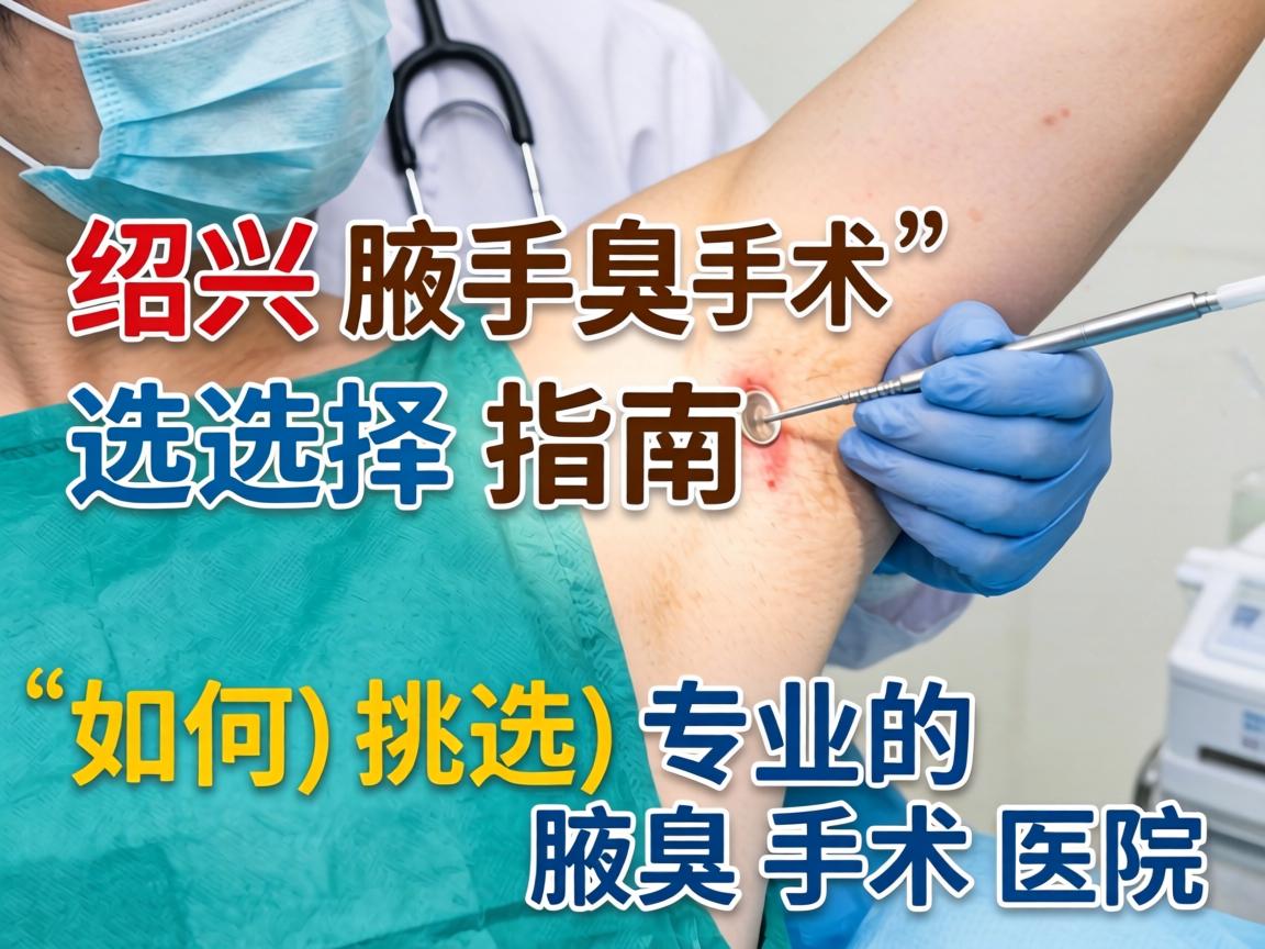 绍兴腋臭手术选择指南，如何挑选专业的腋臭手术医院
