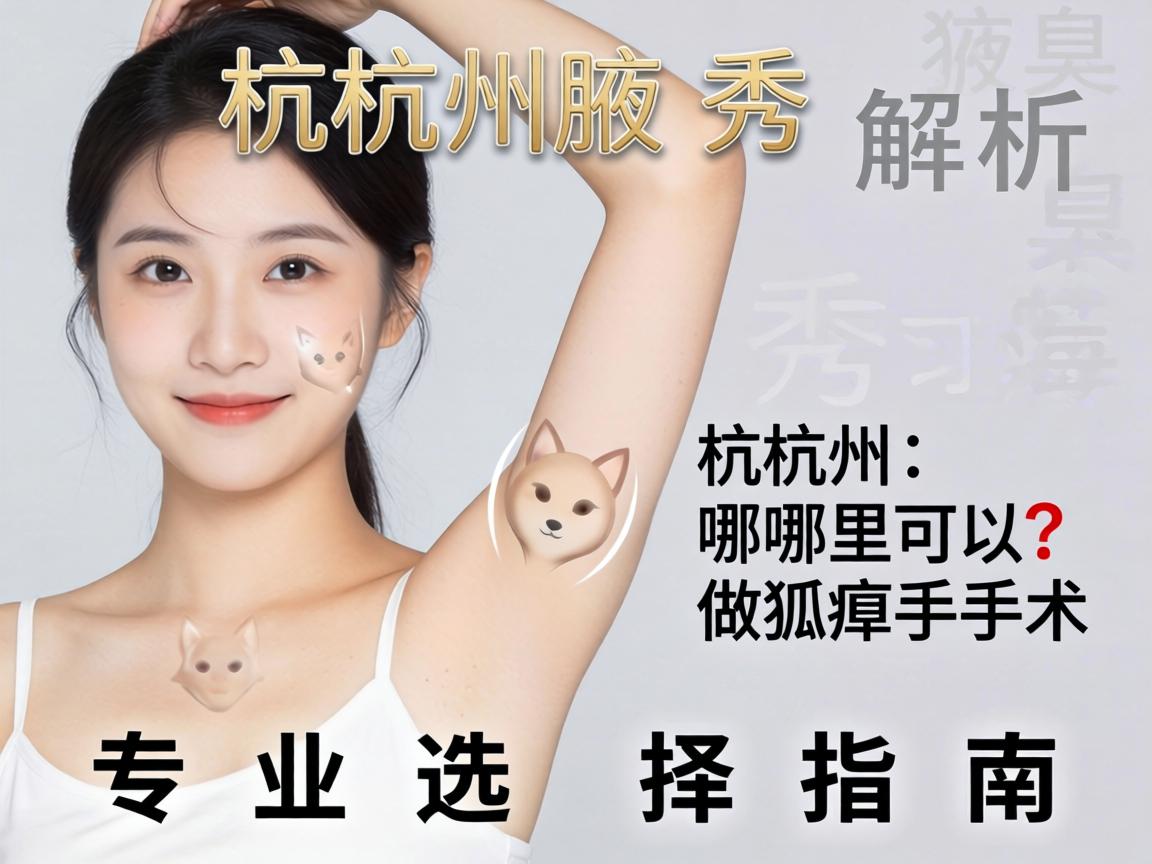 杭州腋秀解析，杭州哪里可以做狐臭手术及专业选择指南
