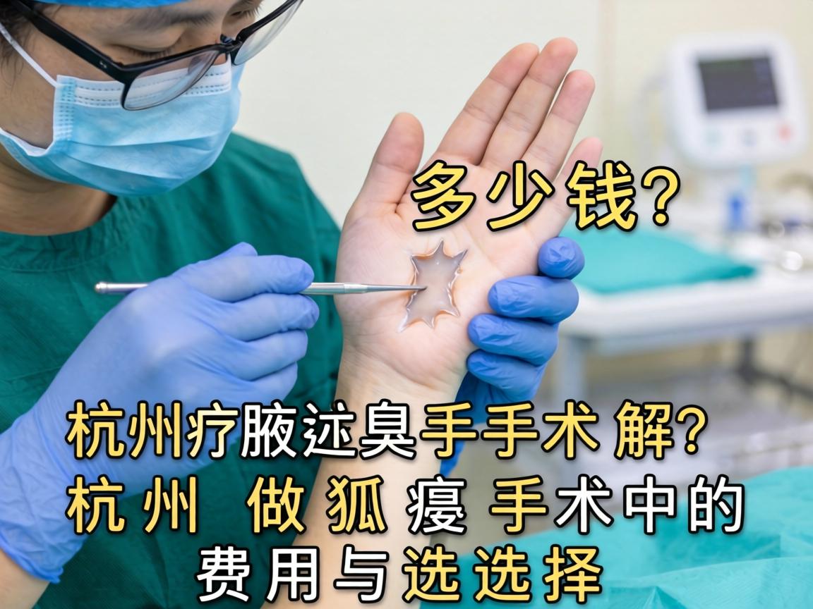 杭州腋臭手术多少钱？详解杭州做狐臭手术的费用与选择