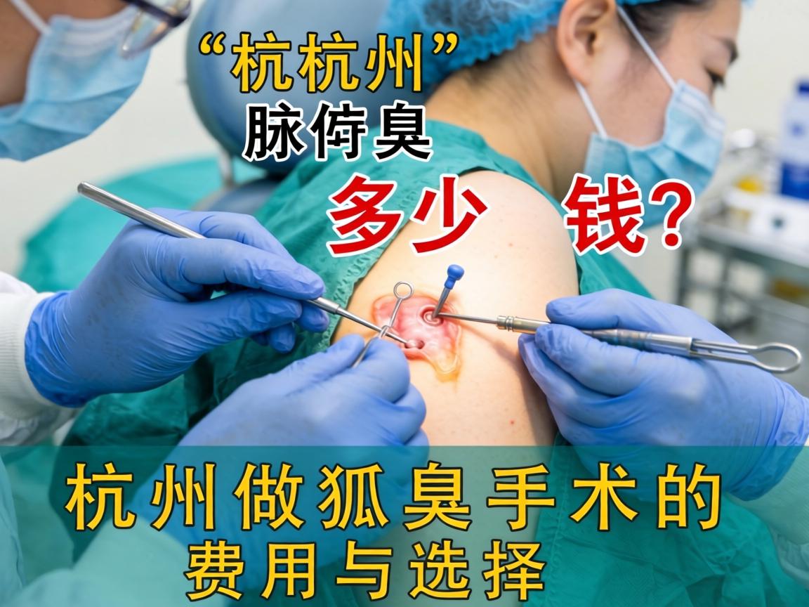 杭州腋臭手术多少钱？详解杭州做狐臭手术的费用与选择