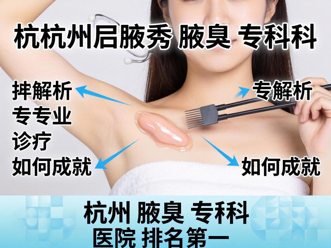 杭州腋秀腋臭专科解析，专业诊疗如何成就杭州腋臭专科医院排名第一