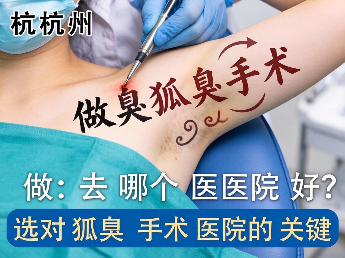 杭州做狐臭手术去哪个医院好?选对狐臭手术医院的关键 杭州做狐臭手术去哪个医院好?选对狐臭手术医院的关键