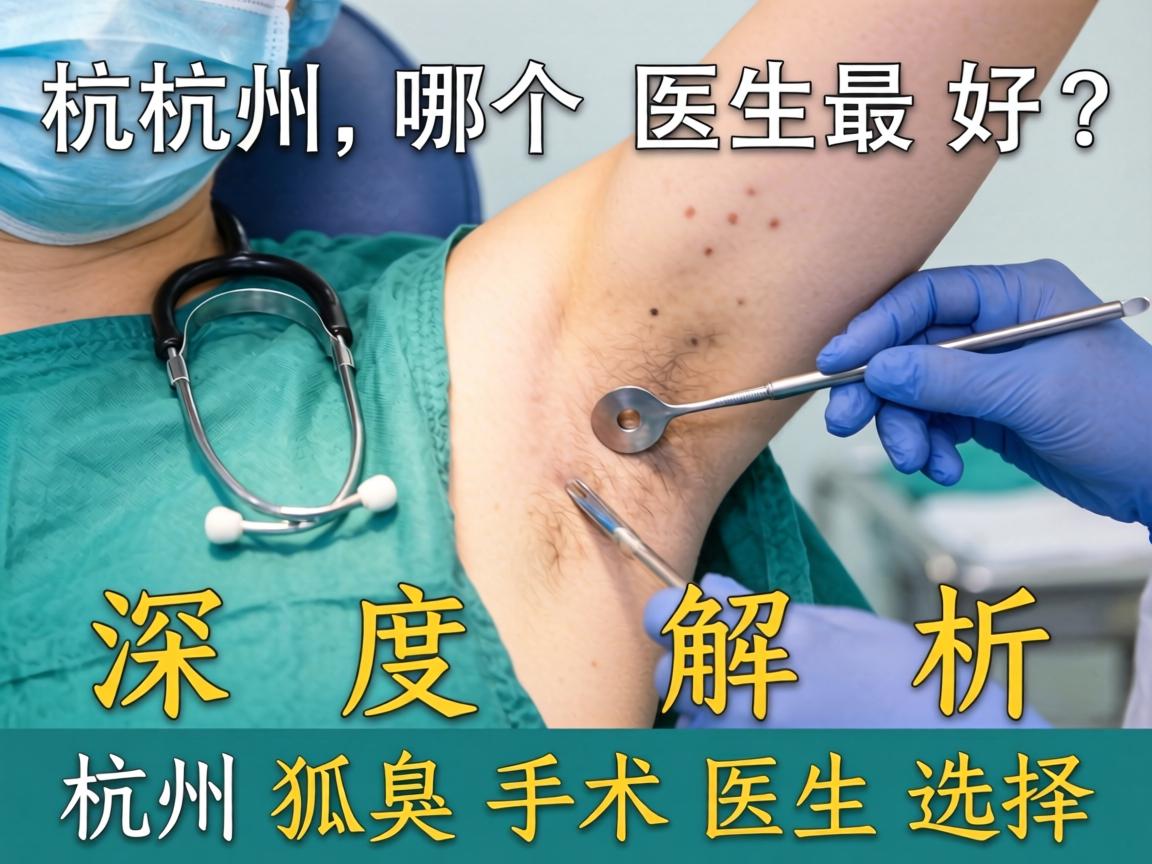 杭州狐臭手术哪个医生最好？深度解析杭州狐臭手术医生选择