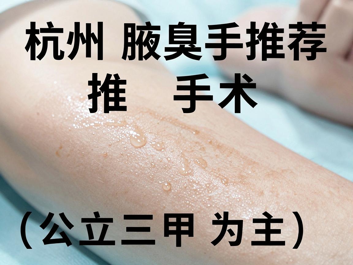 杭州腋臭手术推荐医院(公立三甲为主) 杭州腋臭手术推荐医院(公立三甲为主)