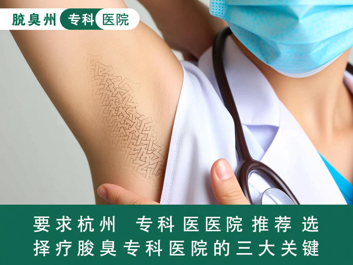 杭州腋臭专科医院推荐,选择杭州腋臭专科医院的三大关键 杭州腋臭专科医院推荐,选择杭州腋臭专科医院的三大关键