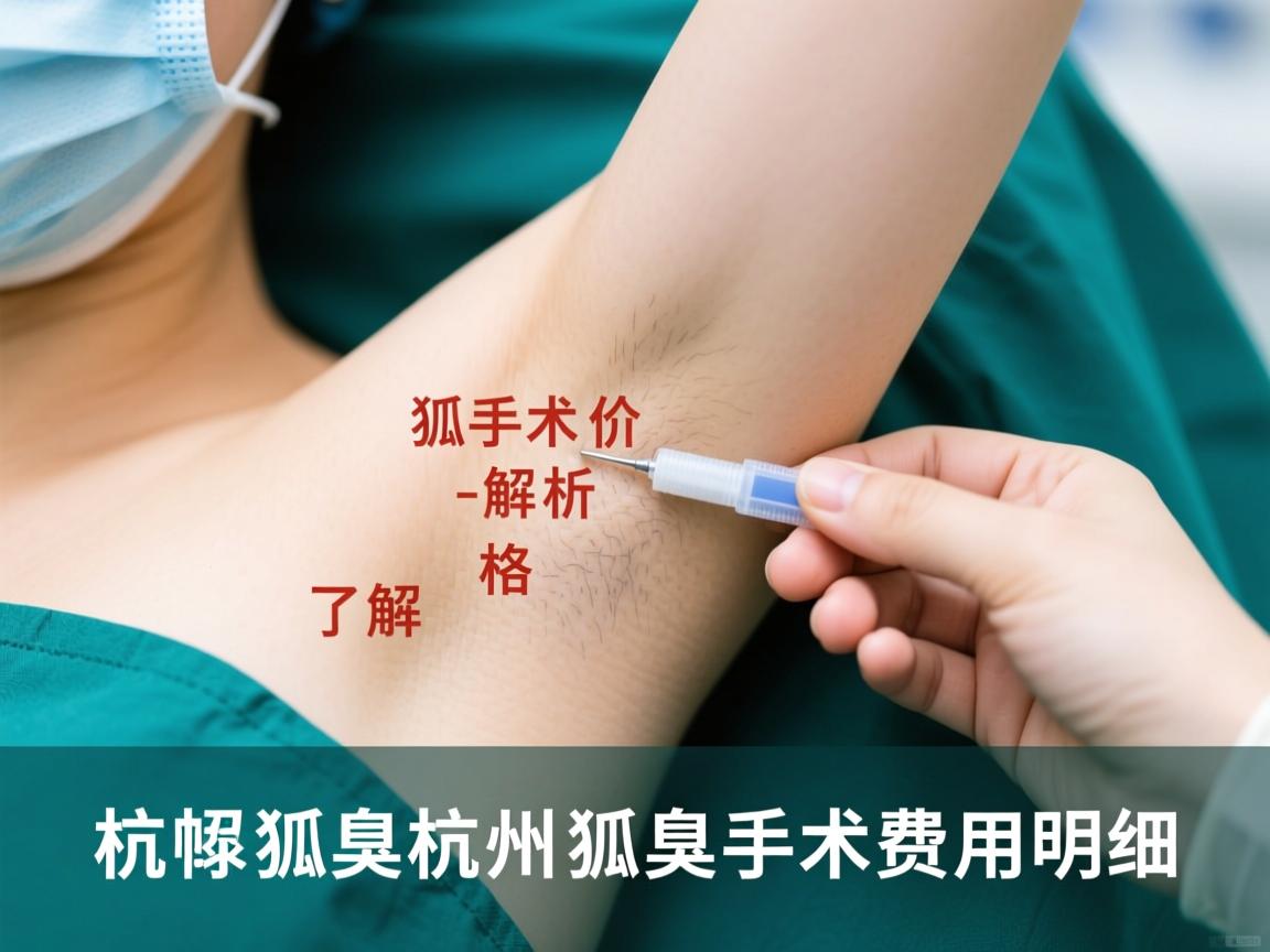 杭州狐臭手术价格解析,了解杭州狐臭手术费用明细 杭州狐臭手术价格解析,了解杭州狐臭手术费用明细