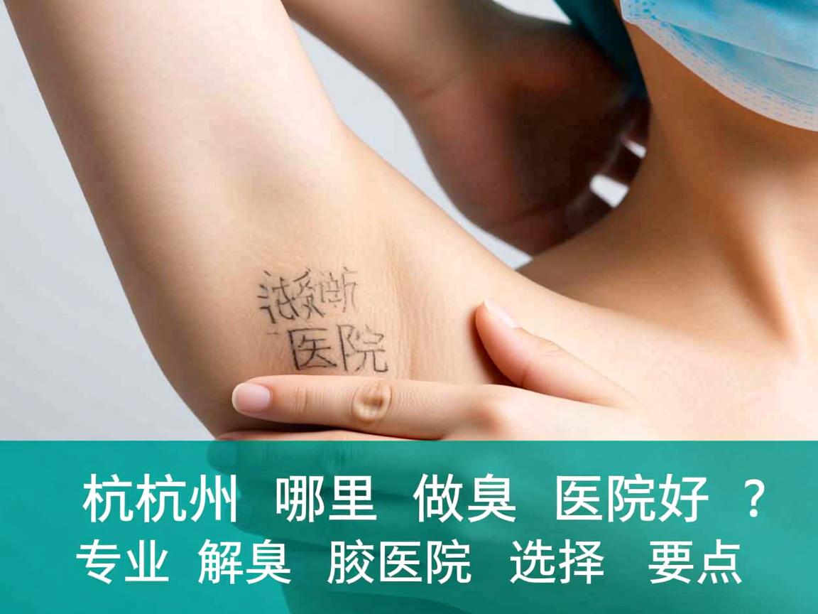杭州哪里做腋臭医院好?专业解析腋臭医院选择要点 杭州哪里做腋臭医院好?专业解析腋臭医院选择要点