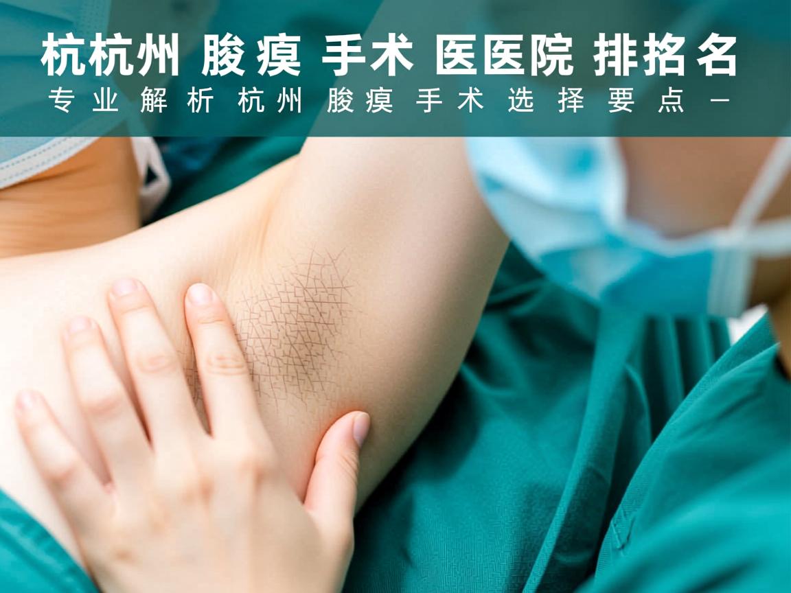 杭州腋臭手术医院排名,专业解析杭州腋臭手术选择要点 杭州腋臭手术医院排名,专业解析杭州腋臭手术选择要点