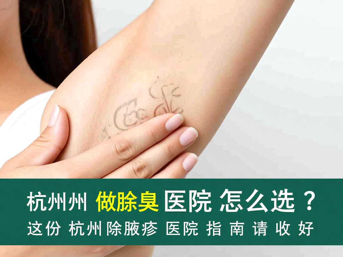 杭州做除腋臭医院怎么选?这份杭州除腋臭医院指南请收好 杭州做除腋臭医院怎么选?这份杭州除腋臭医院指南请收好