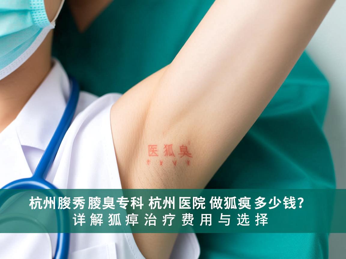 杭州腋秀腋臭专科,杭州医院做狐臭多少钱?详解狐臭治疗费用与选择 杭州腋秀腋臭专科,杭州医院做狐臭多少钱?详解狐臭治疗费用与选择