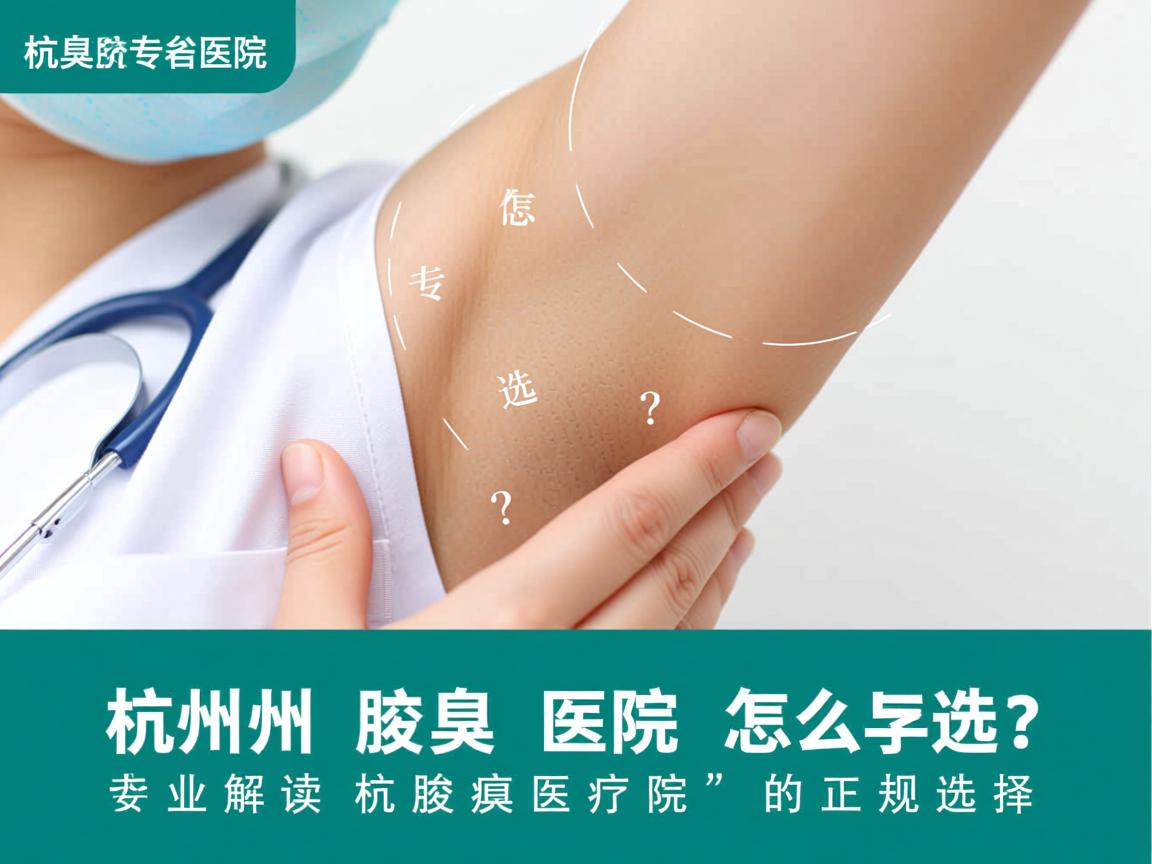 杭州腋臭医院怎么选?专业解读杭州腋臭医院的正规选择 杭州腋臭医院怎么选?专业解读杭州腋臭医院的正规选择