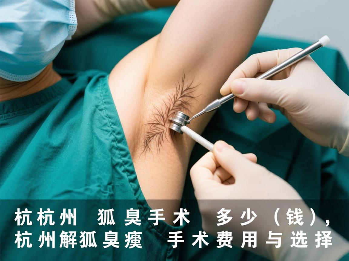 杭州狐臭手术多少钱,详解杭州狐臭手术费用与选择 杭州狐臭手术多少钱,详解杭州狐臭手术费用与选择
