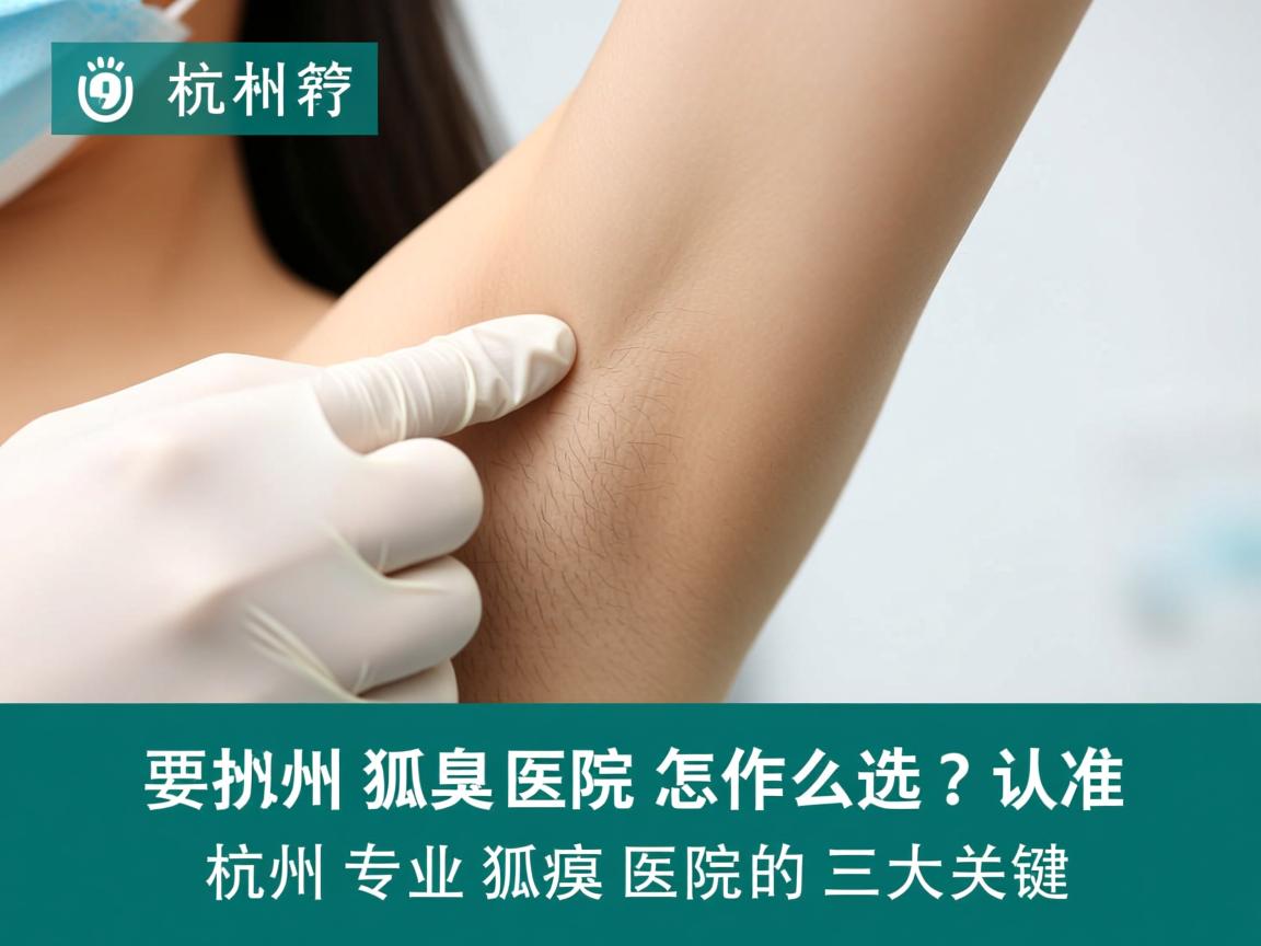 杭州狐臭医院怎么选?认准杭州专业狐臭医院的三大关键 杭州狐臭医院怎么选?认准杭州专业狐臭医院的三大关键