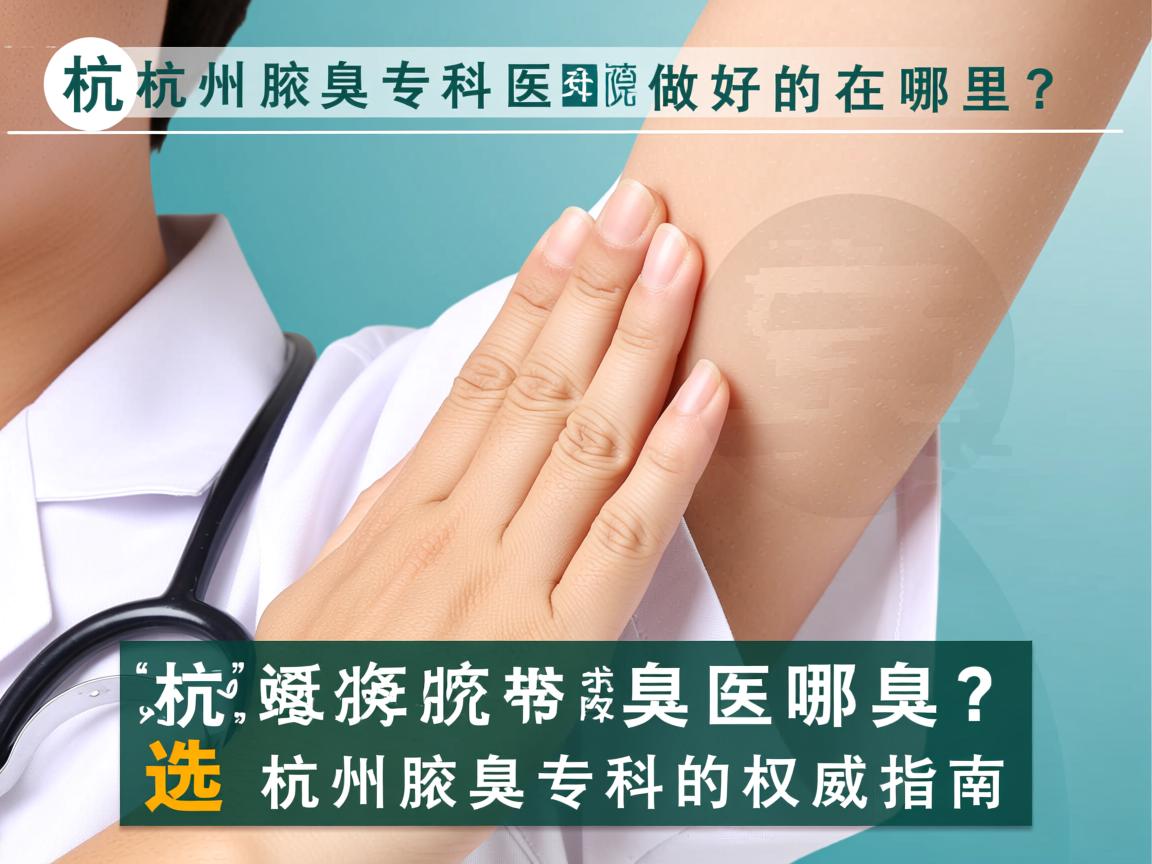 杭州腋臭专科医院做好的在哪里?选择杭州腋臭专科的权威指南 杭州腋臭专科医院做好的在哪里?选择杭州腋臭专科的权威指南