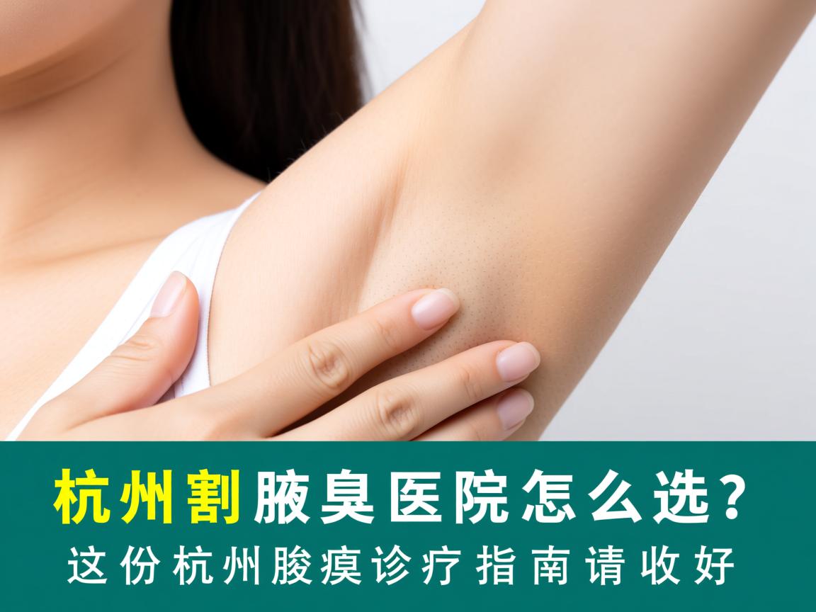 杭州割腋臭医院怎么选？这份杭州腋臭诊疗指南请收好