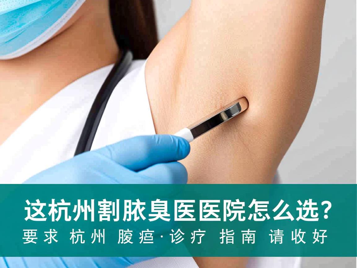 杭州割腋臭医院怎么选？这份杭州腋臭诊疗指南请收好