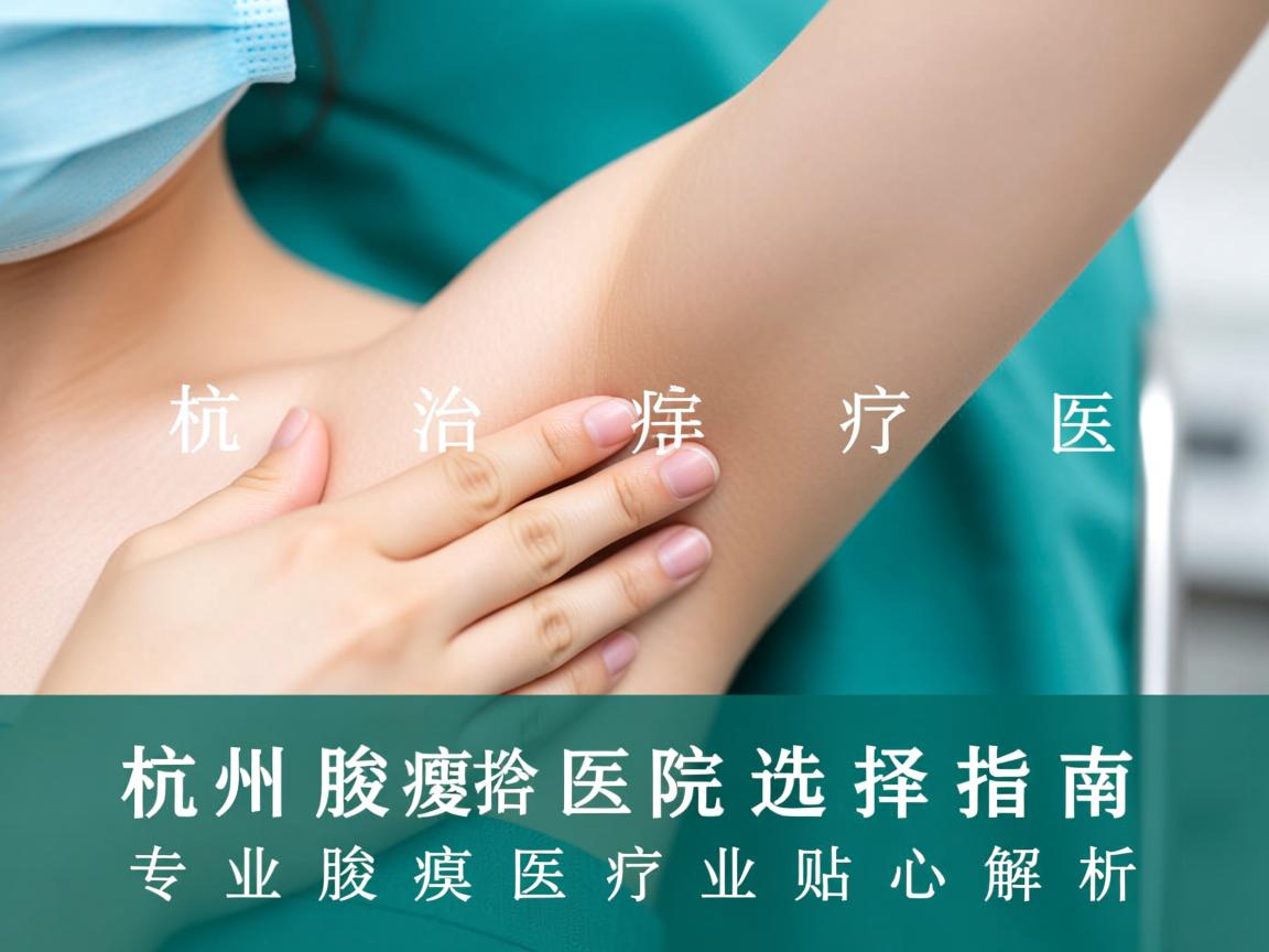 杭州腋臭治疗医院选择指南,专业腋臭医疗的贴心解析 杭州腋臭治疗医院选择指南,专业腋臭医疗的贴心解析