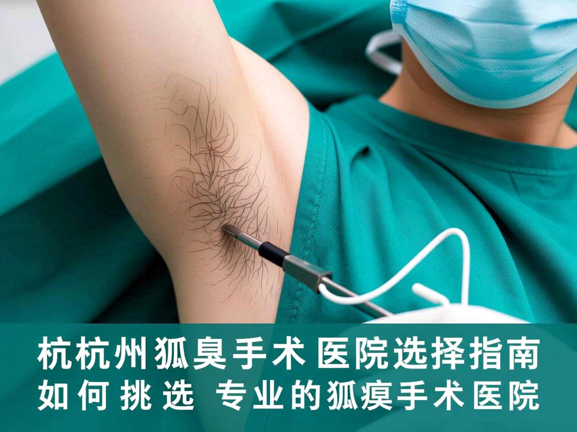 杭州狐臭手术医院选择指南，如何挑选专业的狐臭手术医院