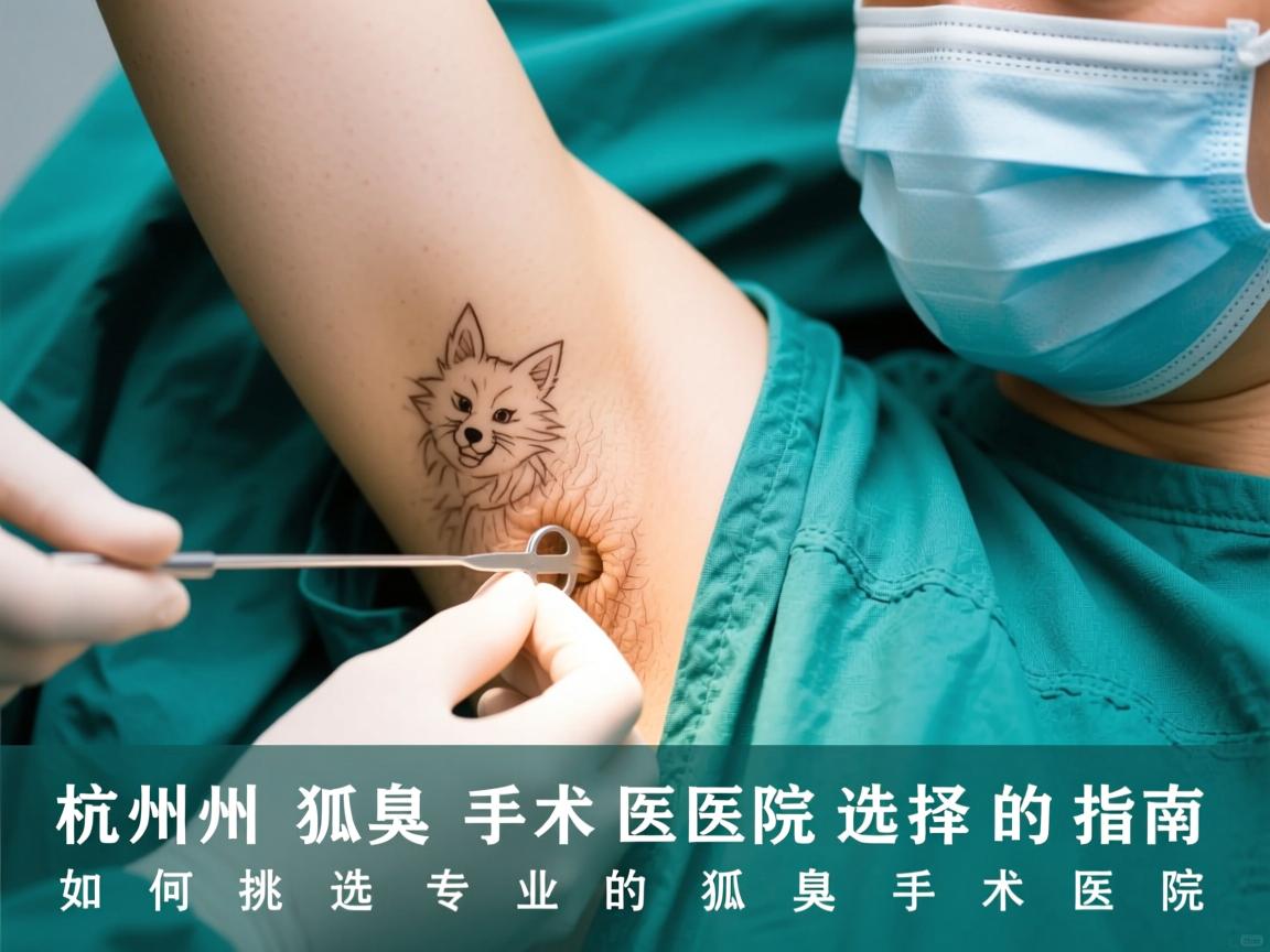 杭州狐臭手术医院选择指南，如何挑选专业的狐臭手术医院