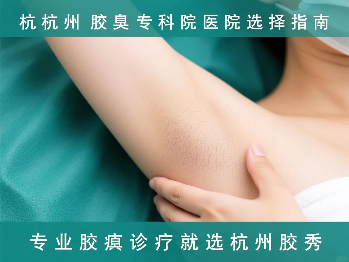 杭州腋臭专科医院选择指南，专业腋臭诊疗就选杭州腋秀