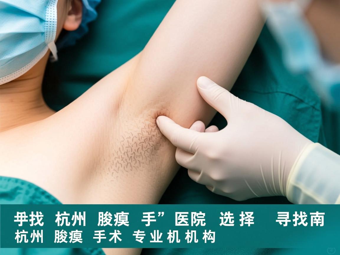 杭州腋臭手术医院选择指南，寻找杭州腋臭手术专业机构
