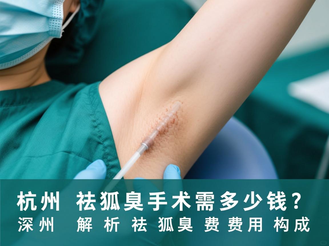 杭州祛狐臭手术需要多少钱？深度解析杭州祛狐臭费用构成