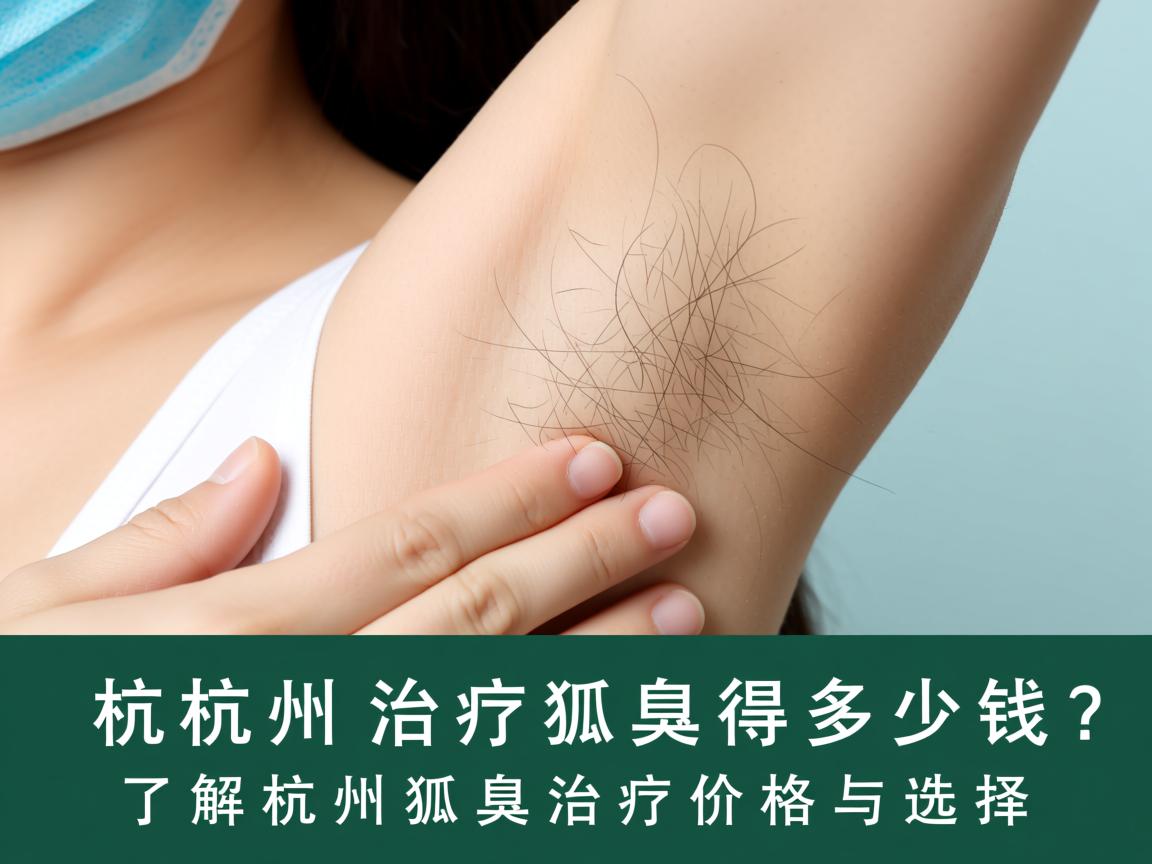 杭州治疗狐臭得多少钱？了解杭州狐臭治疗价格与选择