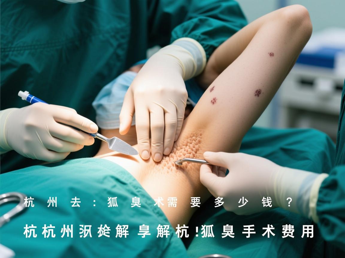 杭州去狐臭手术需要多少钱？详解杭州狐臭手术费用