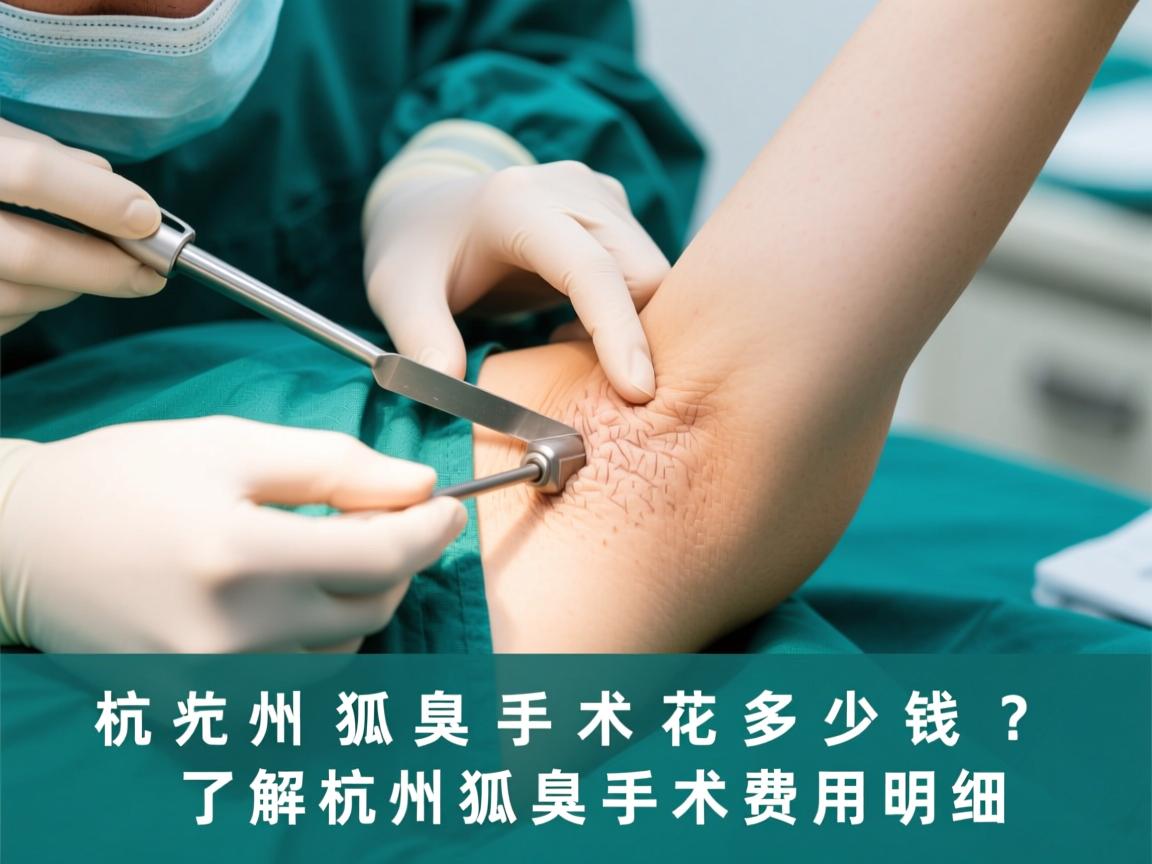 杭州狐臭手术花多少钱？了解杭州狐臭手术费用明细
