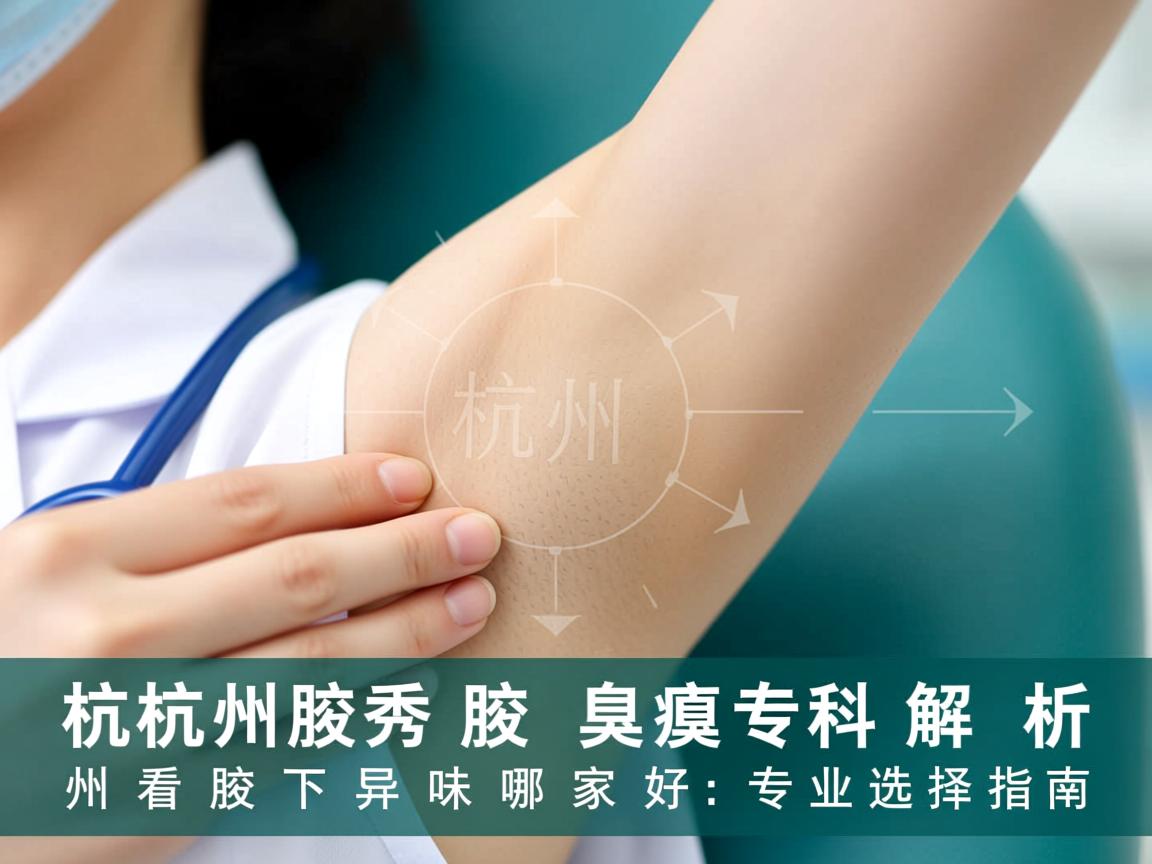 杭州腋秀腋臭专科解析，杭州看腋下异味哪家好，专业选择指南