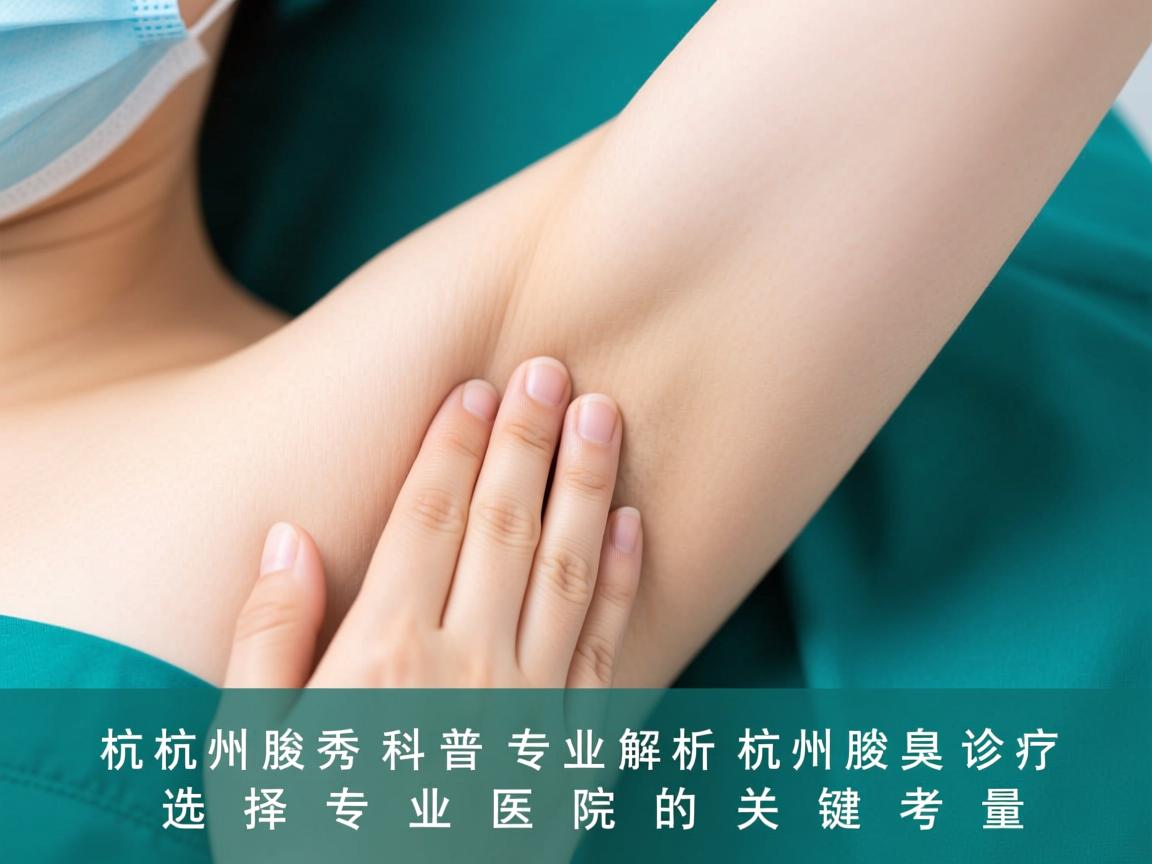 杭州腋秀科普,专业解析杭州腋臭诊疗,选择专业医院的关键考量 杭州腋秀科普,专业解析杭州腋臭诊疗,选择专业医院的关键考量