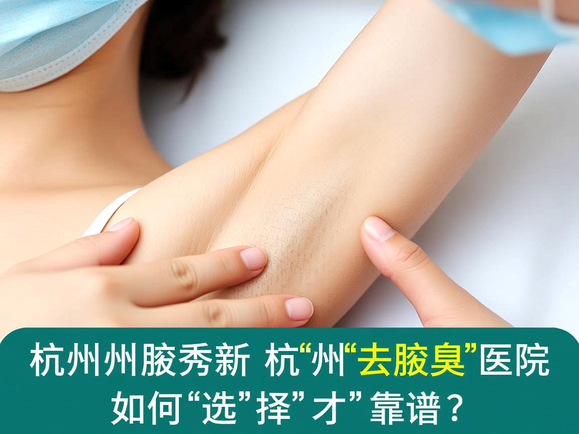 杭州腋秀解析，杭州去腋臭医院如何选择才靠谱？