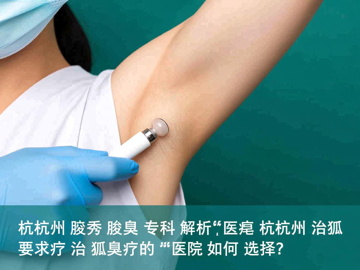 杭州腋秀腋臭专科解析,杭州治疗狐臭的医院如何选择? 杭州腋秀腋臭专科解析,杭州治疗狐臭的医院如何选择?