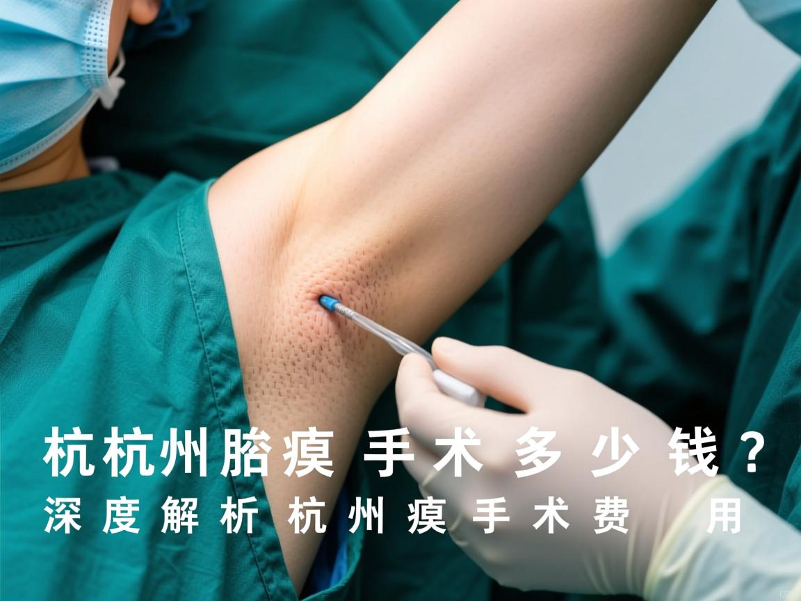杭州腋臭手术多少钱？深度解析杭州腋臭手术费用