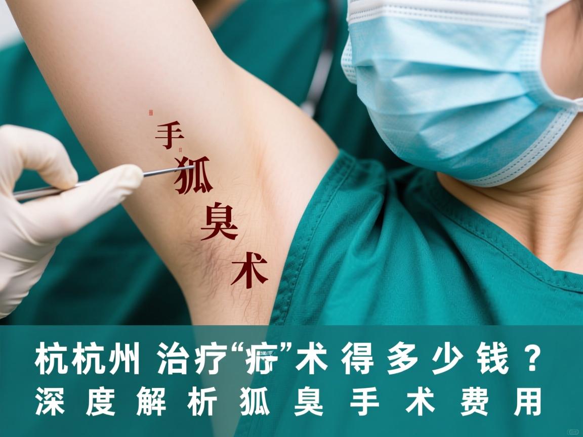 杭州治疗狐臭手术得多少钱？深度解析狐臭手术费用