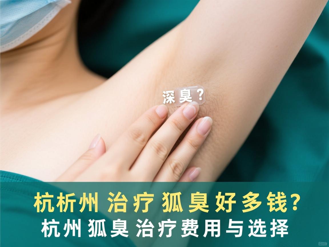 杭州治疗狐臭好多钱？深度解析杭州狐臭治疗费用与选择