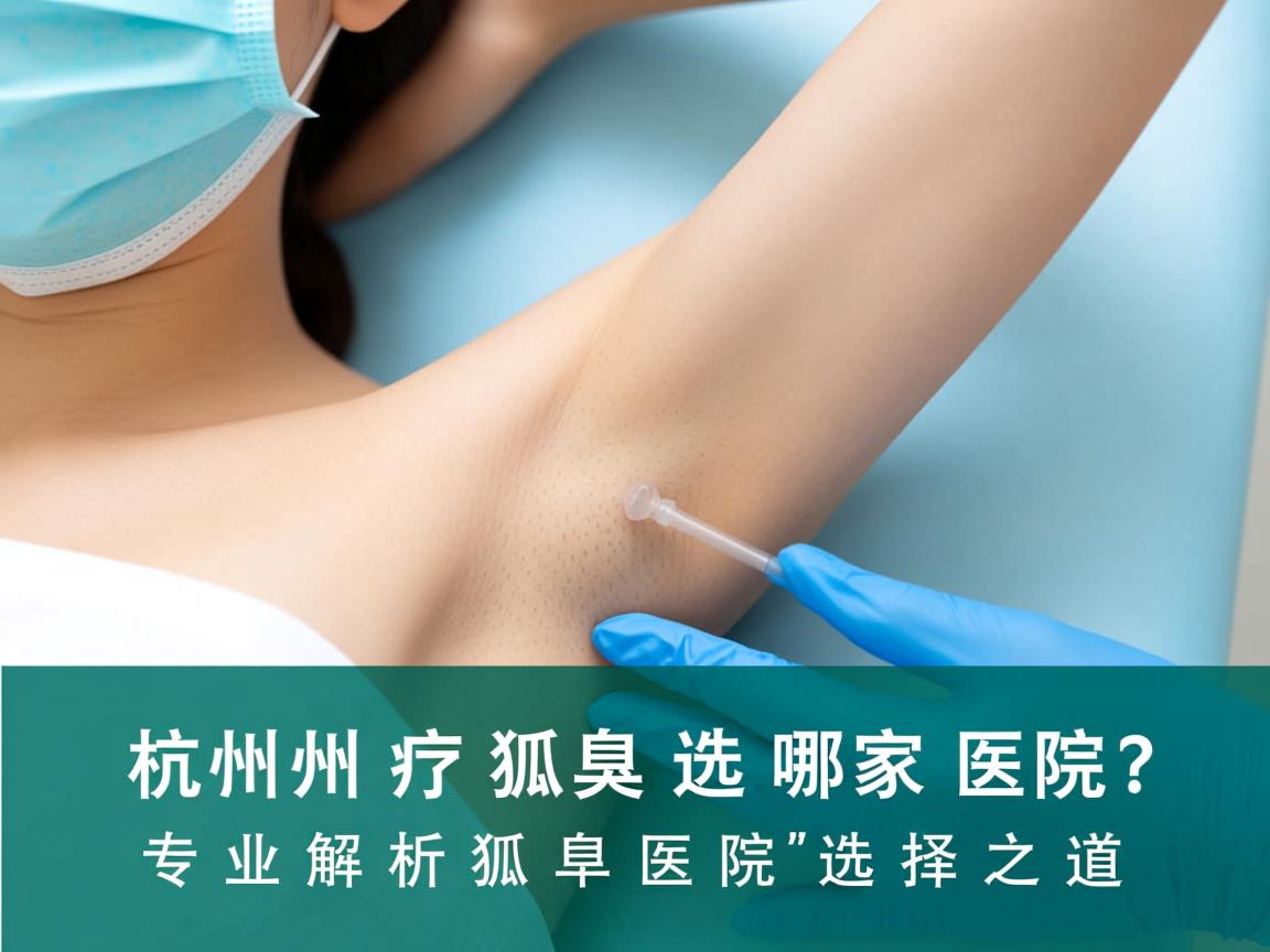 杭州治疗狐臭选哪家医院？专业解析狐臭医院的选择之道