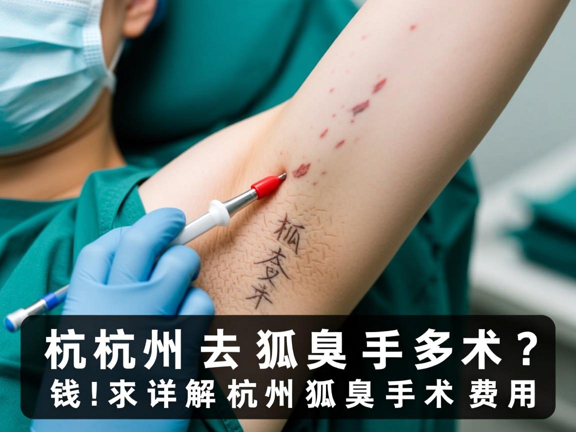 杭州去狐臭手术多少钱？详解杭州狐臭手术费用