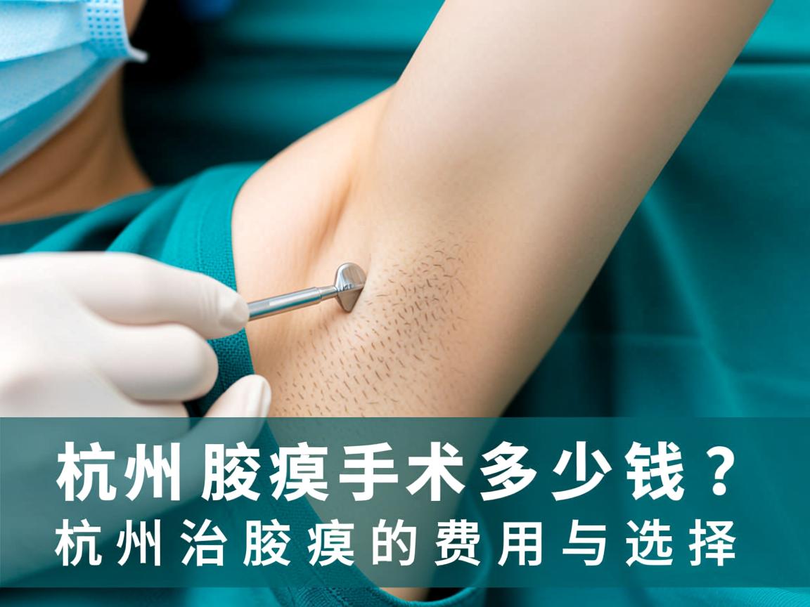 杭州腋臭手术多少钱？详解杭州治腋臭的费用与选择