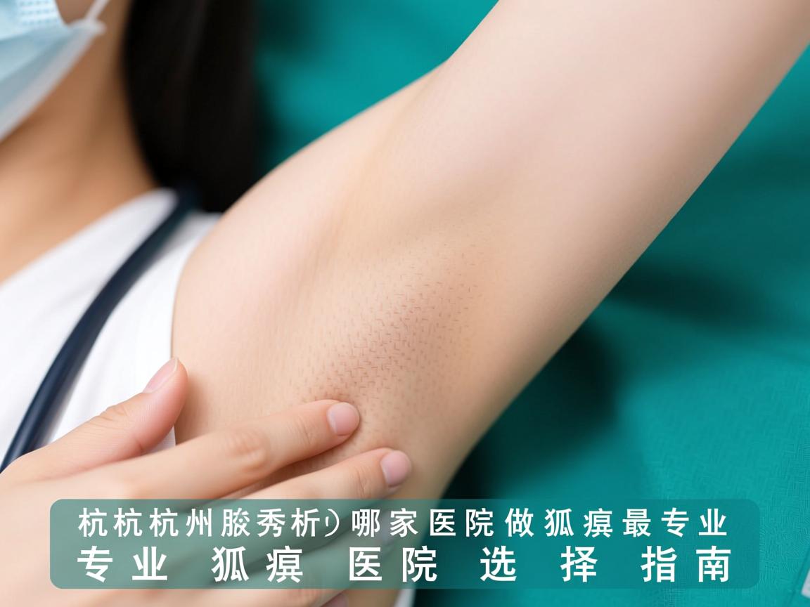 杭州腋秀解析，杭州哪家医院做狐臭最专业，专业狐臭医院选择指南