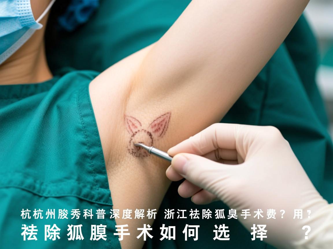 杭州腋秀科普，深度解析浙江祛除狐臭手术费用，祛除狐臭手术如何选择？