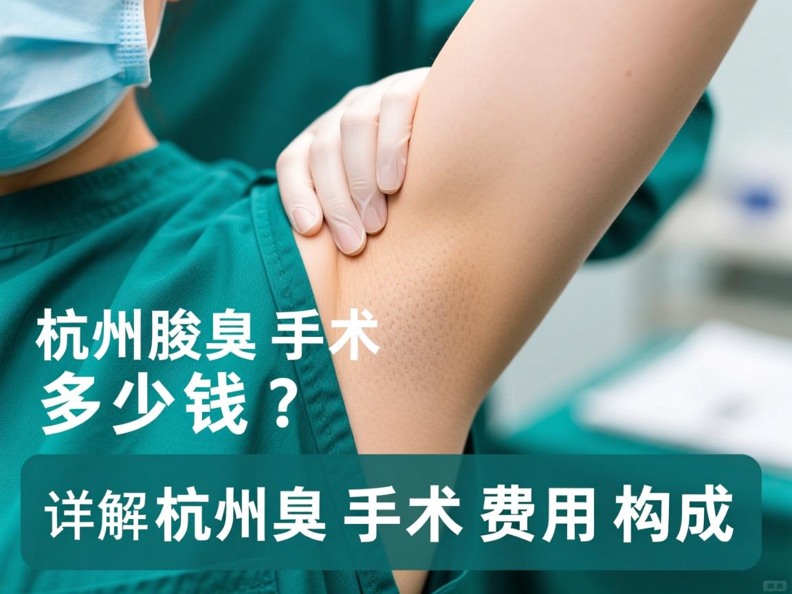 杭州腋臭手术多少钱？详解杭州腋臭手术费用构成