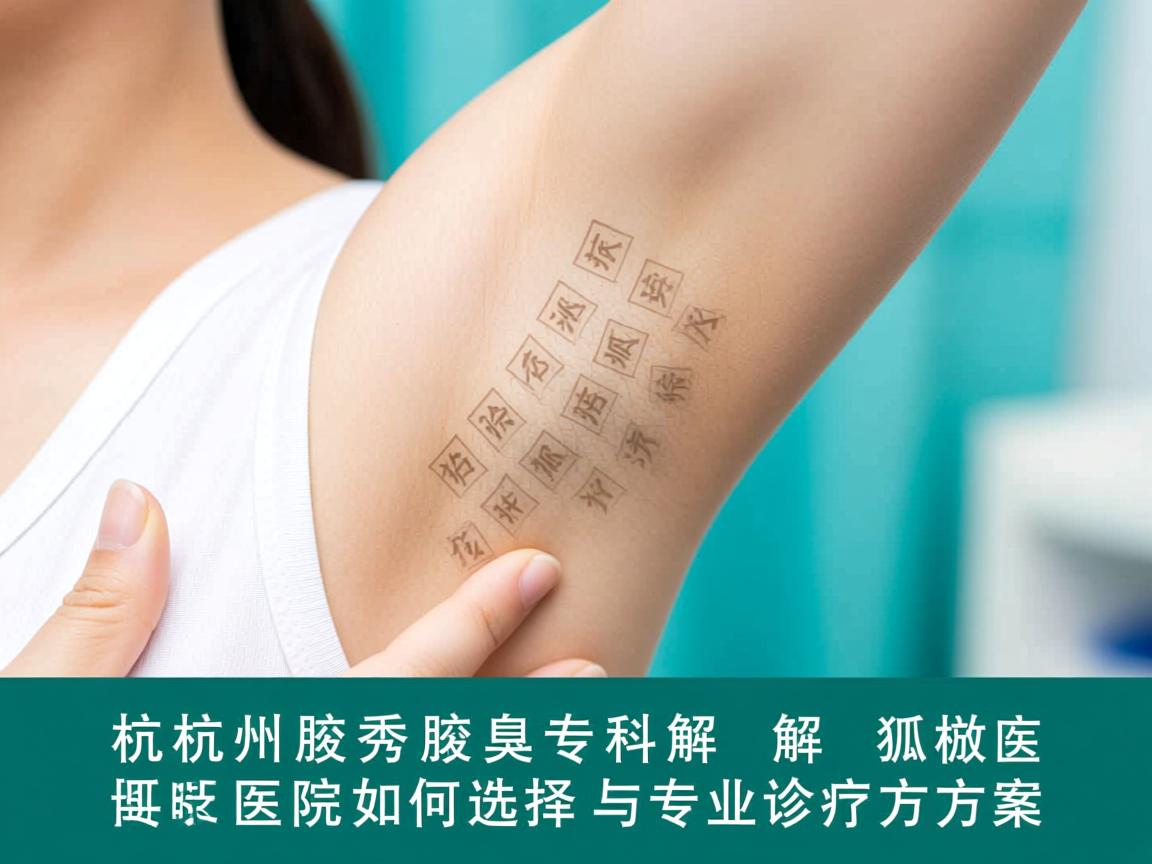 杭州腋秀腋臭专科解析,杭州治疗狐臭医院如何选择与专业诊疗方案 杭州腋秀腋臭专科解析,杭州治疗狐臭医院如何选择与专业诊疗方案