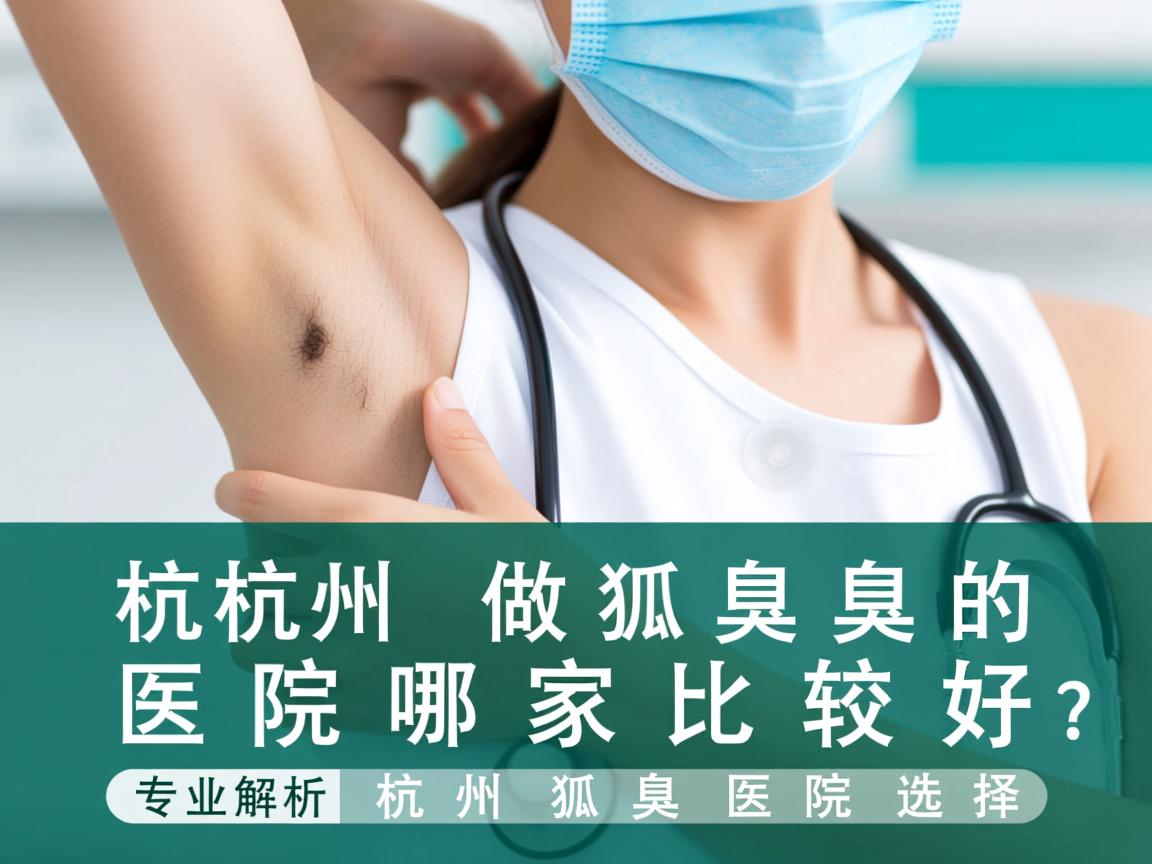 杭州做狐臭的医院哪家比较好？专业解析杭州狐臭医院选择